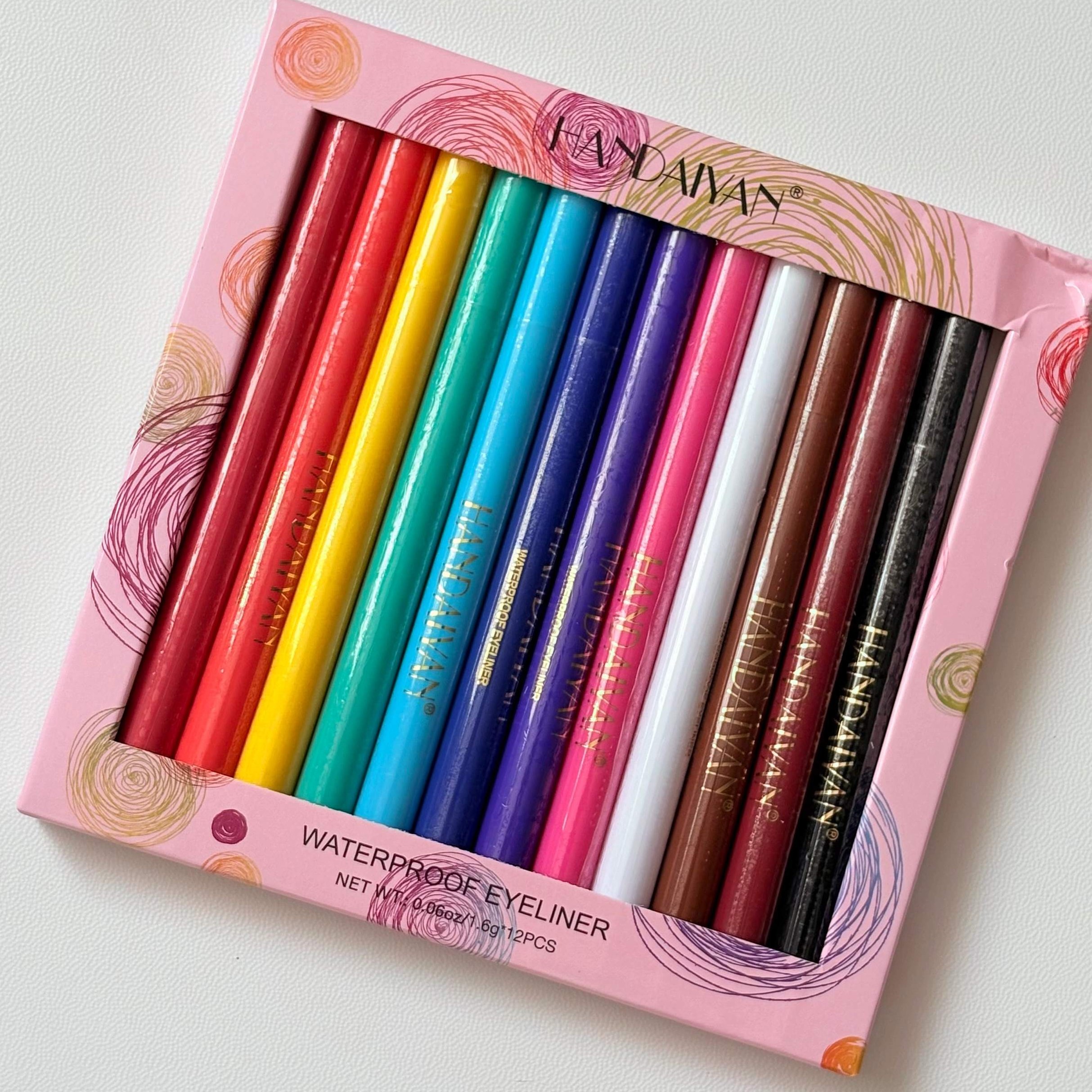 خط چشم رنگی عمده هندیان . ((قیمت بسته ۱۲عددی))