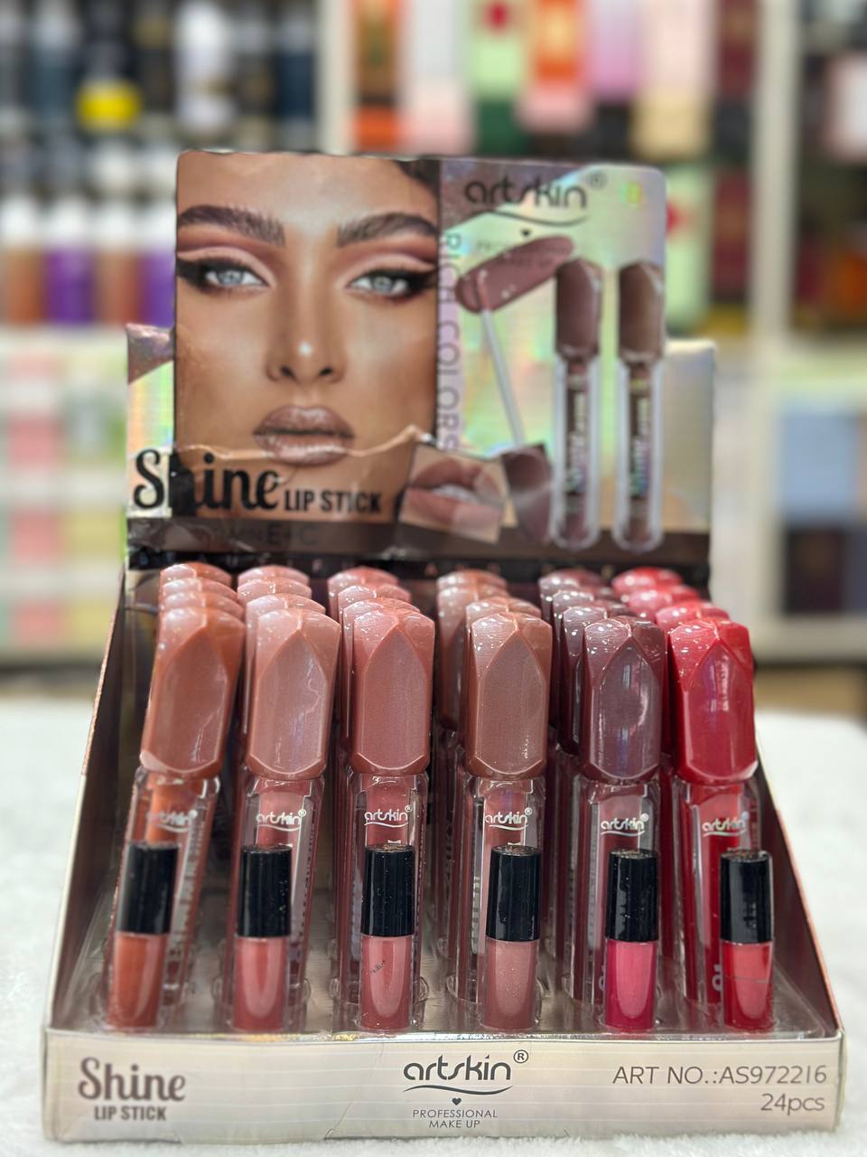 رژمایع شاین دار آرتسکین عمده ((قیمت بسته ۲۴عددی))