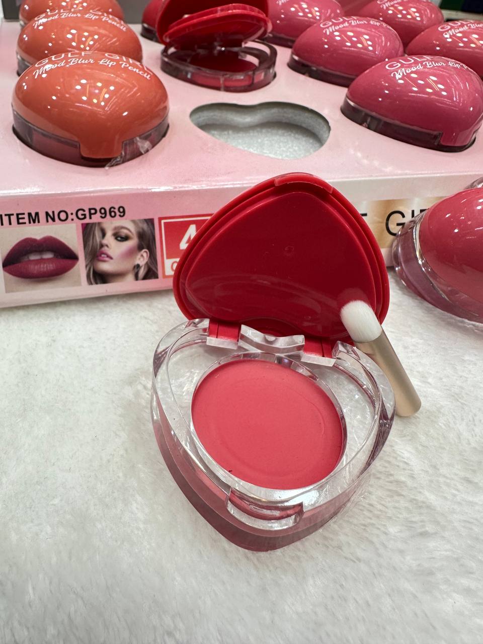 رژگونه جامد اصلی قلبی عمده ((قیمت بسته ۱۲ عددی))