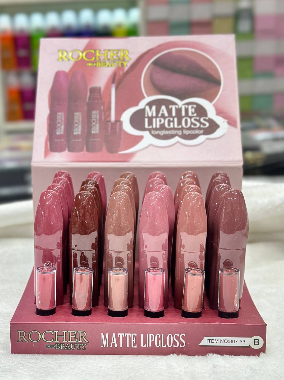 رژ مایع ROCHER عمده اصلی ((قیمت بسته ۲۴ عددی))